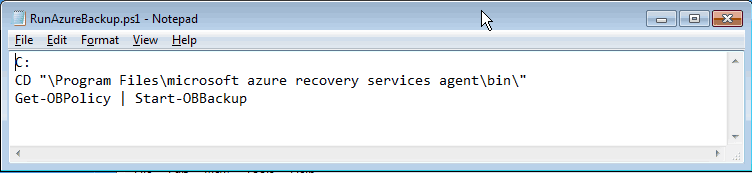 Azure Recovery Services Agent script